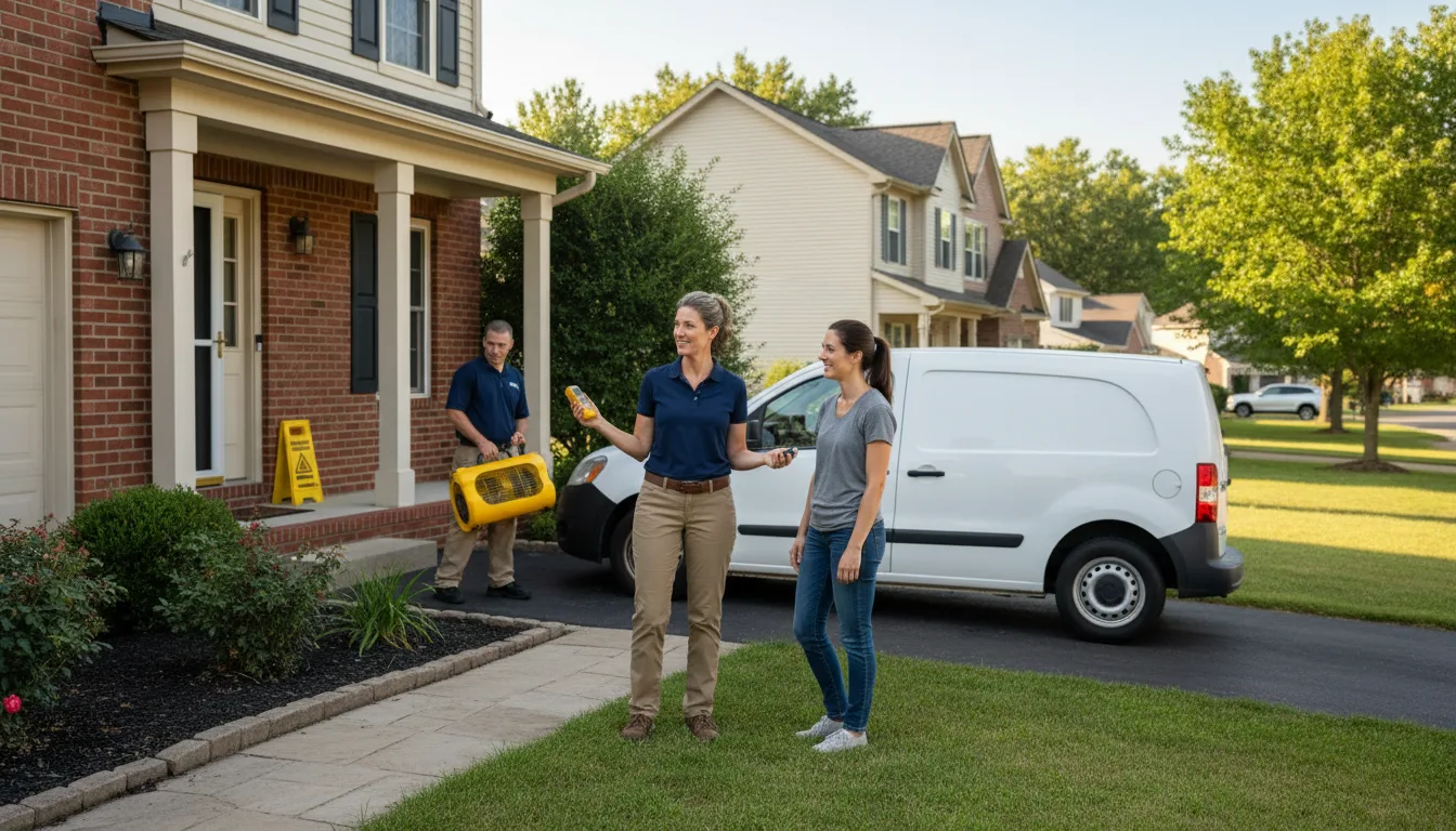 Residential water damage restoration in Glade Valley, NC